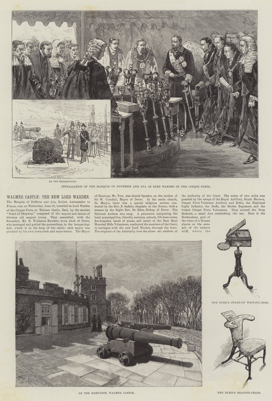 Walmer Castle, der neue Lord Warden von Melton Prior