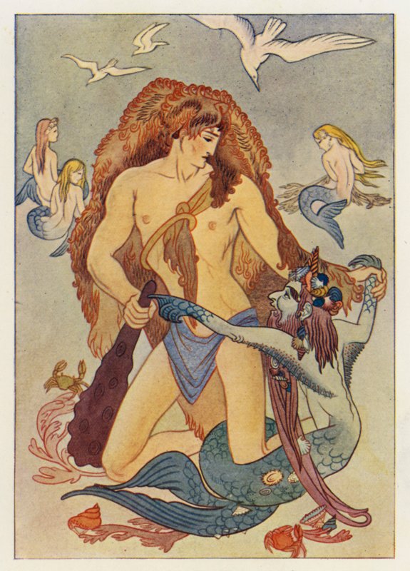 Herkules und der alte Mann des Meeres von Merlyn Mann