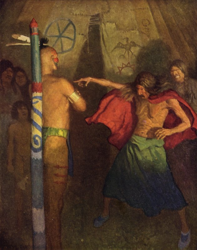 Illustration für Der letzte Mohikaner von Newell Convers Wyeth