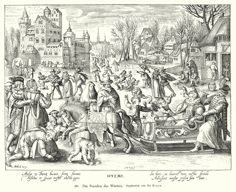 Freuden des Winters von Nicolaes de (after) Bruyn