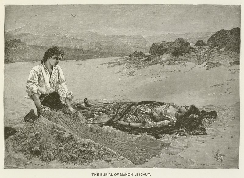 Das Begräbnis von Manon Lescaut von Pascal Adolphe Jean Dagnan Bouveret