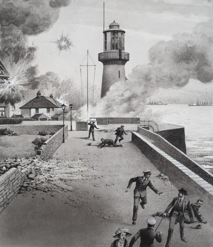 Leuchtturm unter Beschuss von Pat (1907-95) Nicolle