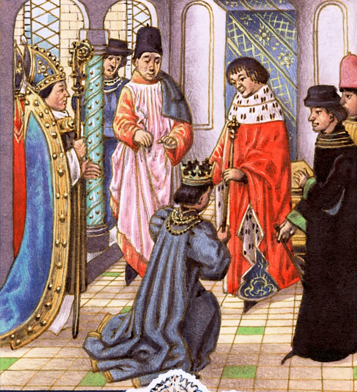 Richard II übergibt seine Krone an Henry Bollingbroke, später Henry IV von Pat (1907 95) Nicolle