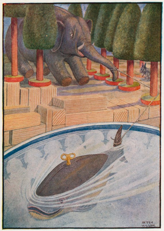 Der Wal begann zu ziehen, und der Elefant begann zu ziehen von Patten Wilson