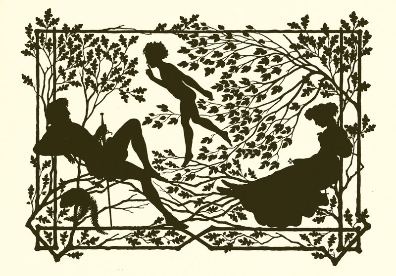 Ein Sommernachtstraum, Silhouette von Paul Konewka