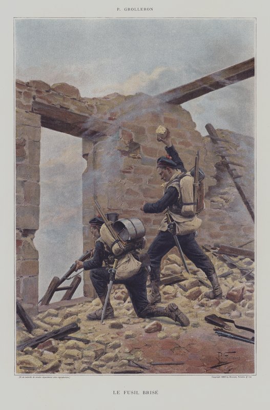 Le Fusil Brise (Das zerbrochene Gewehr) von Paul Louis Narcisse Grolleron
