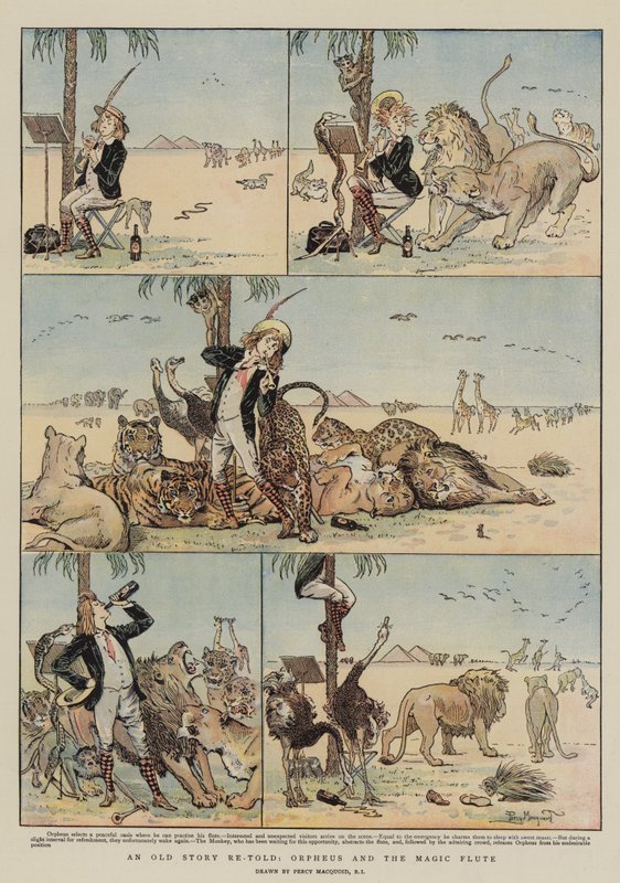 Eine alte Geschichte neu erzählt, Orpheus und die Zauberflöte von Percy Macquoid
