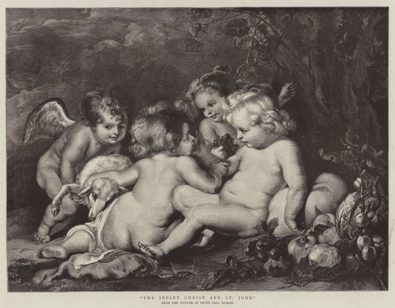 Das Jesuskind und der heilige Johannes von Peter Paul Rubens