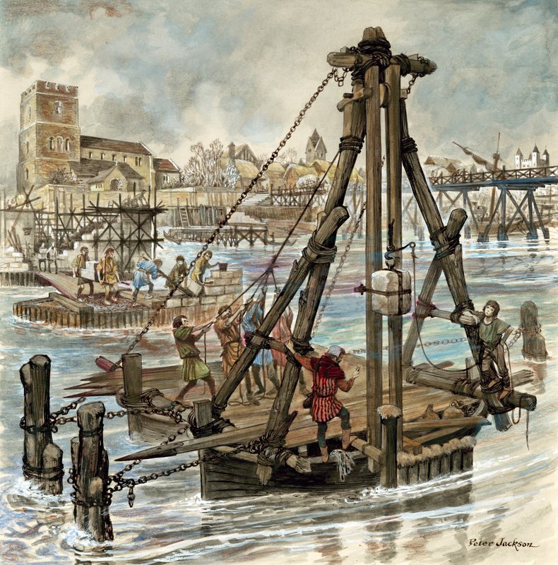 Bau der alten London Bridge von Peter Jackson