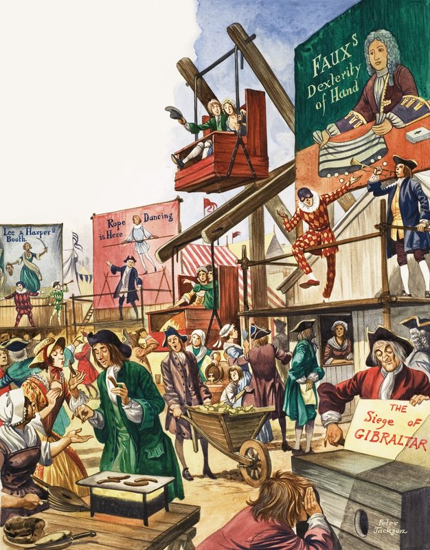 Die wunderbare Geschichte Britanniens: Jahrmärkte und Spaß für die Menschen. Bartholomew Fair von Peter Jackson