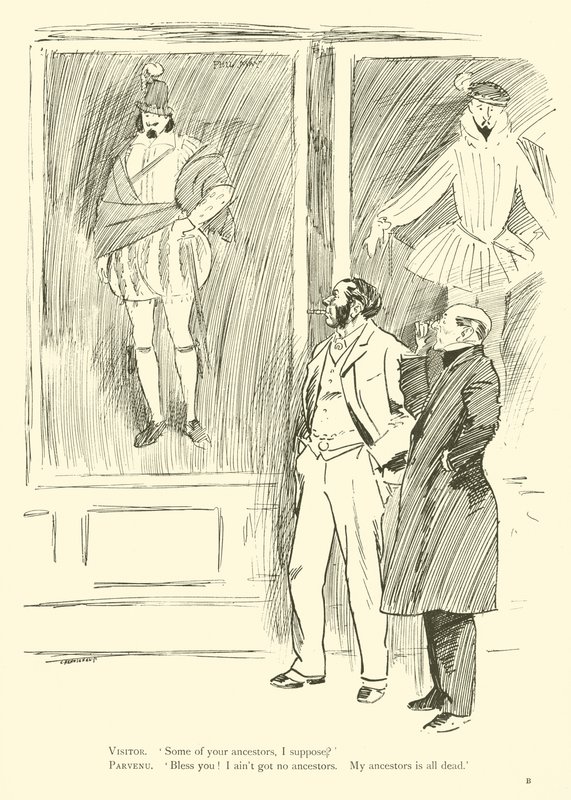 Karikatur von Phil May, aus den 1890er Jahren von Phil May