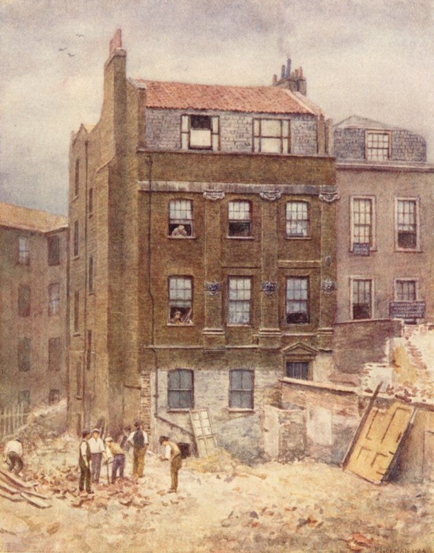 Portsmouth House, Südwest-Ecke von Lincolns Inn Fields, 1904 von Philip Norman