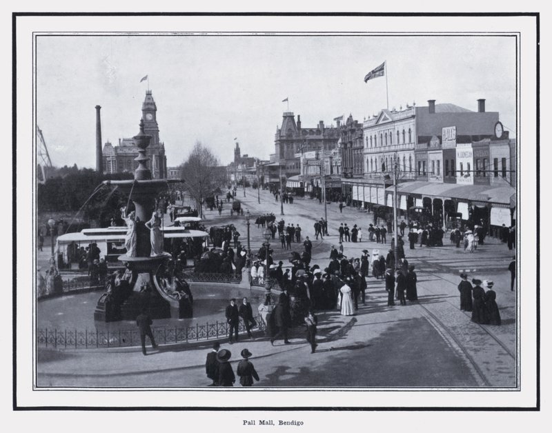 Pall Mall, Bendigo (s/w Foto) von Photographer Australian