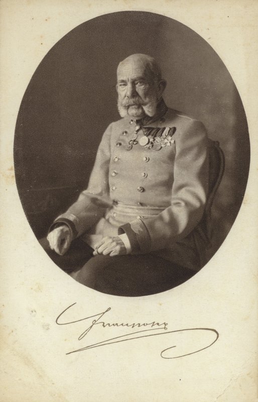 Kaiser Franz Joseph I. von Österreich von Photographer Austrian