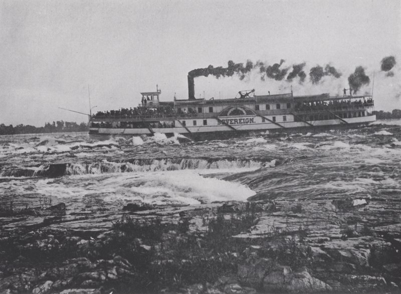 Schießen der Lachine-Stromschnellen, St. Lawrence Fluss von Photographer Canadian