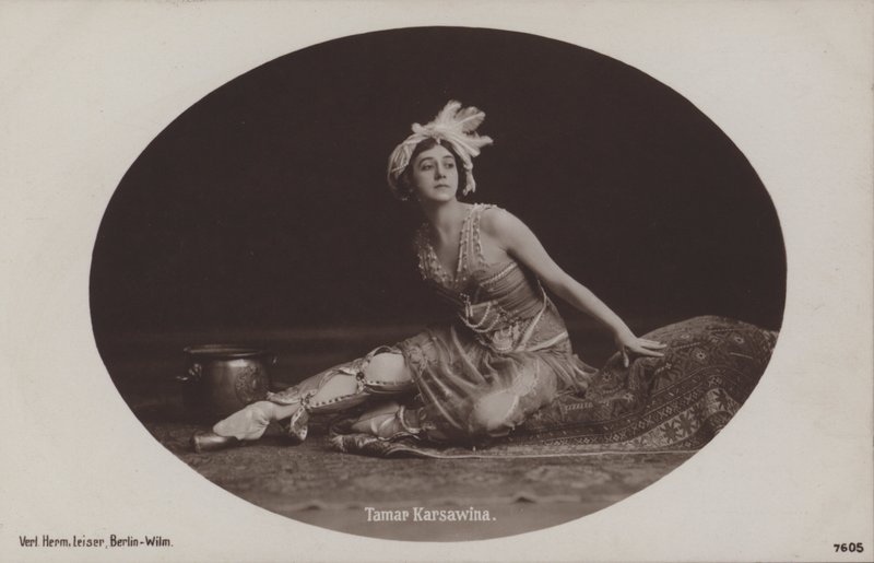 Tamara Karsavina, russische Ballerina und Ballettlehrerin von Photographer German