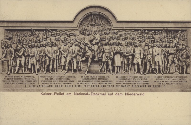 Der Kaiser, Relief am Nationaldenkmal, Denkmal zur Erinnerung an die Vereinigung Deutschlands, Rüdesheim am Rhein, Hessen von Photographer German