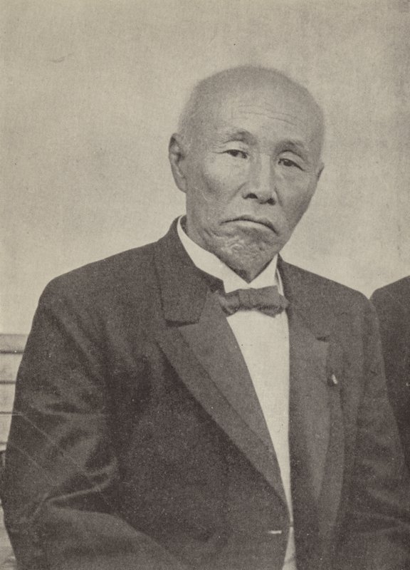 Okuma Shigenobu, Premierminister von Japan beim Ausbruch des Ersten Weltkriegs von Photographer Japanese