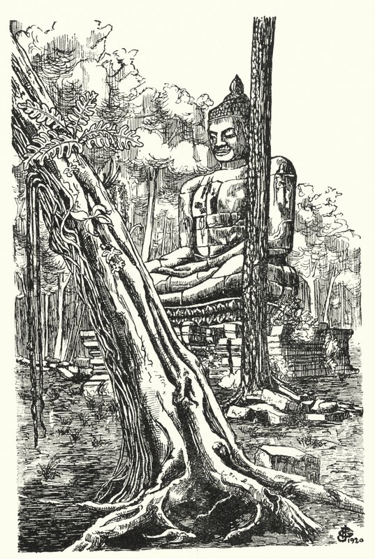 Der Buddha von Tep Pranam (Gravur) von Pierre Jeannerat de Beerski