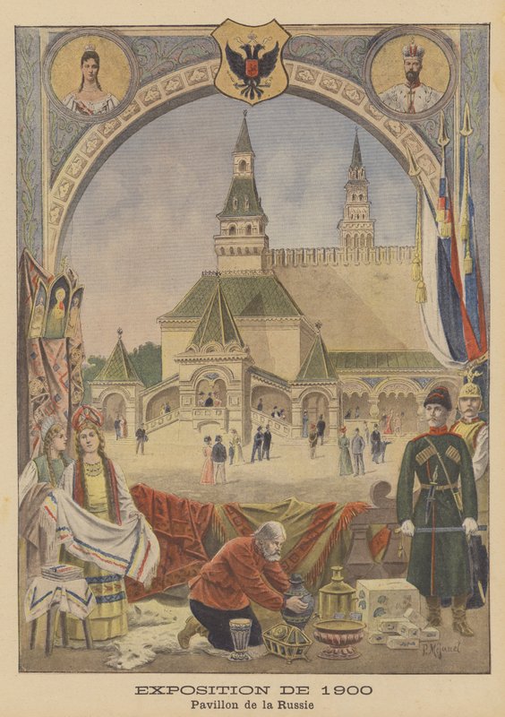 Der russische Pavillon auf der Weltausstellung 1900 in Paris von Pierre Mejanel