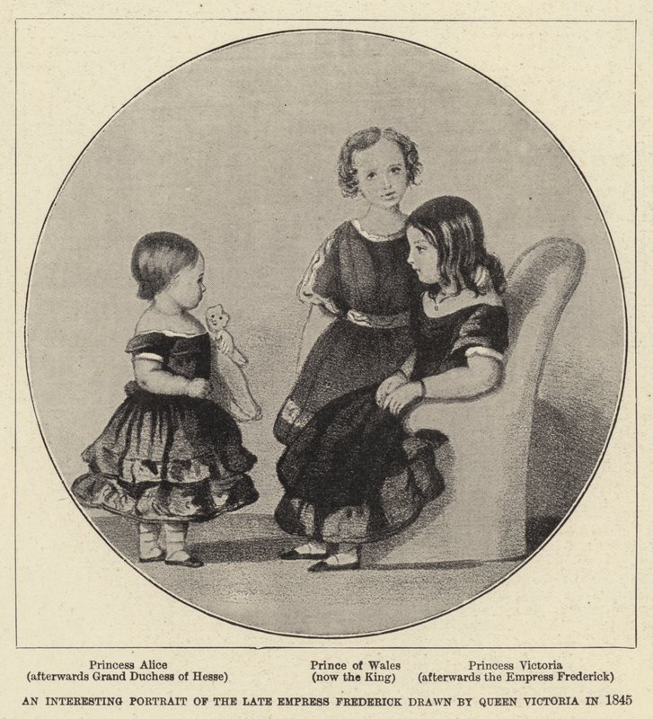 Ein interessantes Porträt der verstorbenen Kaiserin Friedrich von Queen Victoria