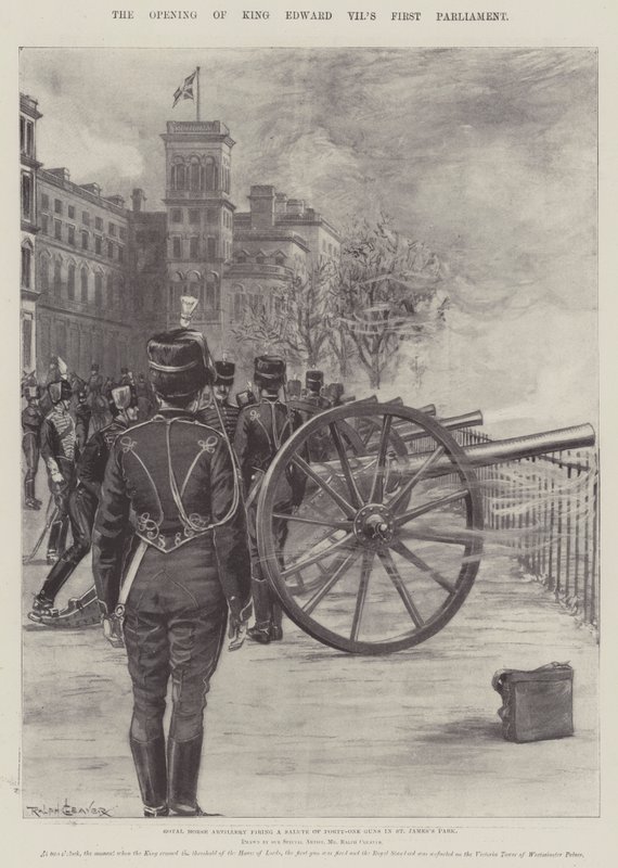 Die Eröffnung des ersten Parlaments von König Edward VII. von Ralph Cleaver