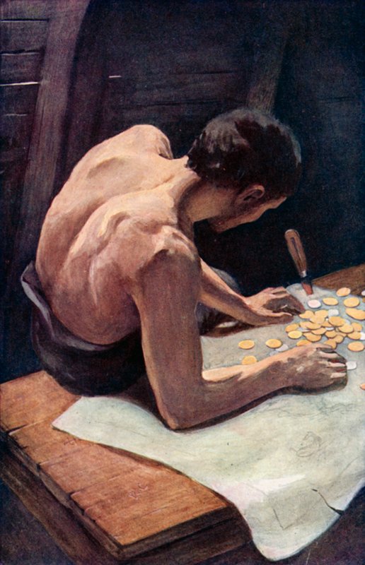 Illustration für Robinson Crusoe von Daniel Defoe von Ralph Noel Pocock