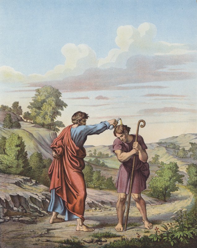 Samuel salbt Saul zum König von Israel und Juda von Raffaello Sanzio Raphael