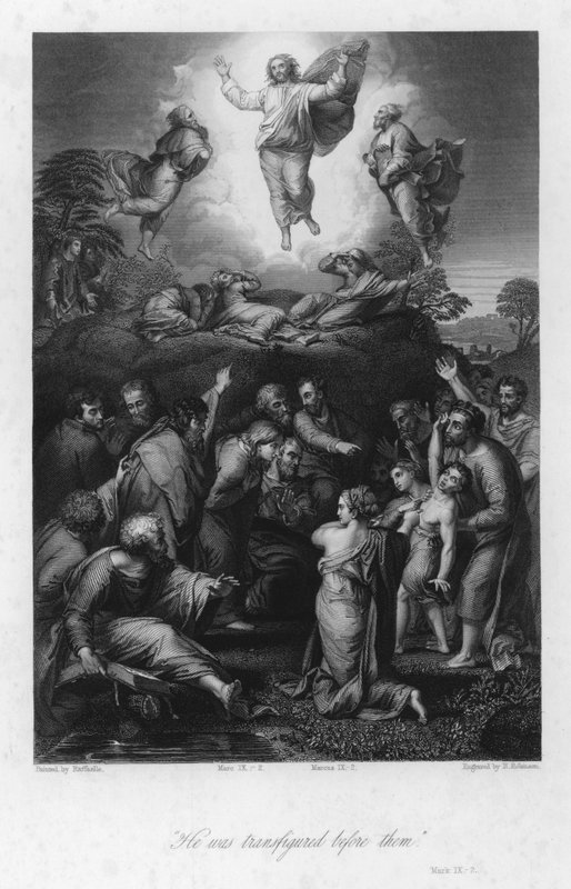 Die Verklärung, Markus IX, 2 von after Raphael
