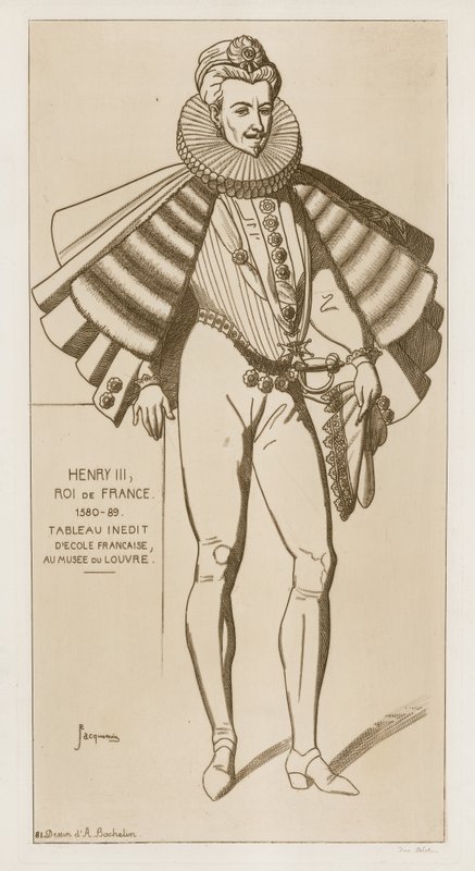 Heinrich III., König von Frankreich, 1580-89 von Raphael Jacquemin