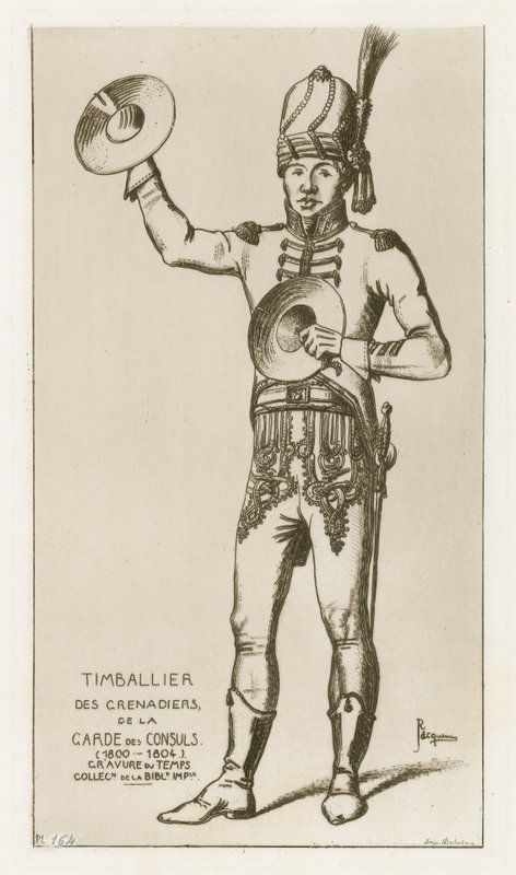 Timbalier der Grenadiere der Konsulwache (1800-1804) von Raphael Jacquemin
