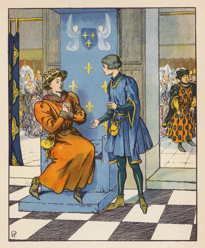 Geheimes Gespräch von Jeanne mit Karl VII. von Raymond de la Neziere