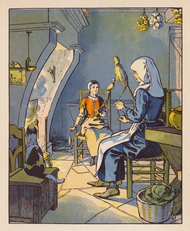 Jeanne A Domremy mit ihrer Mutter von Raymond de la Neziere