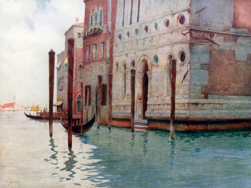 Ecke des Palazzo Dario von Reginald Barratt