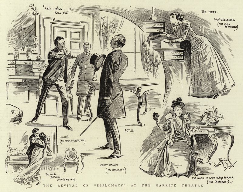 Die Wiederaufnahme von "Diplomatie" im Garrick Theatre von Reginald Thomas Cleaver