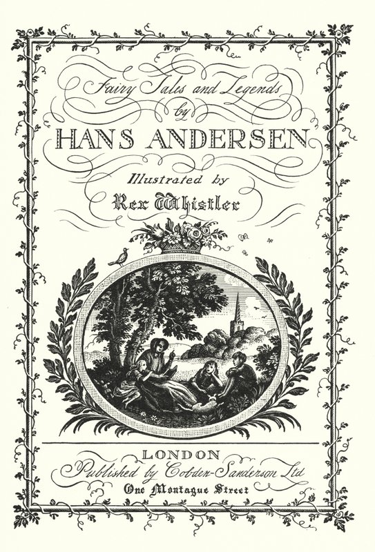 Titelseite für Märchen und Legenden von Hans Andersen von Rex (after) Whistler