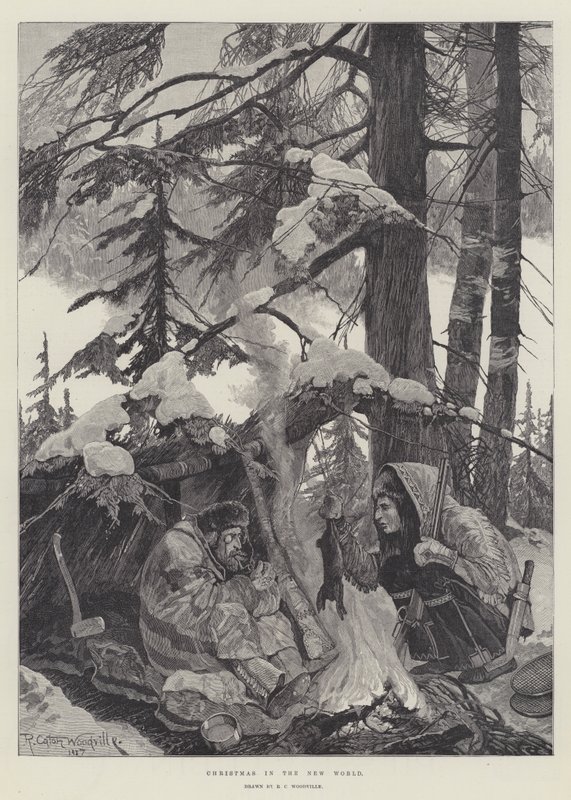 Weihnachten in der Neuen Welt von Richard Caton Woodville junior