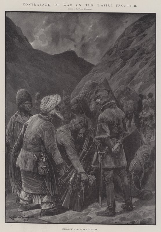 Kriegskontraband an der Waziri-Grenze von Richard Caton Woodville junior
