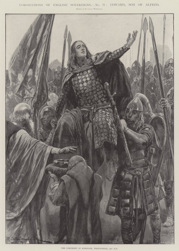 Krönungen englischer Souveräne, Edward, Sohn von Alfred von Richard Caton Woodville junior