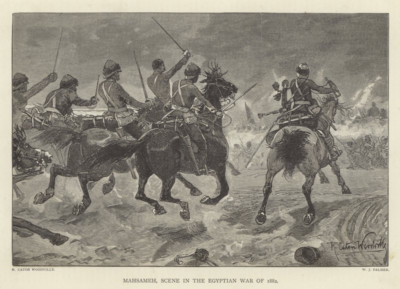 Mahsameh, Szene im ägyptischen Krieg von 1882 von Richard Caton Woodville junior