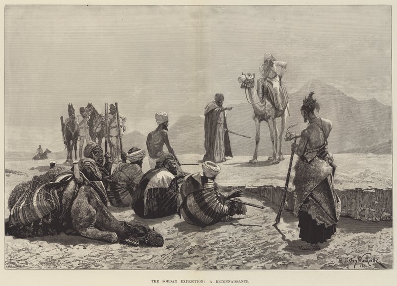 Die Sudan-Expedition, eine Aufklärung von Richard Caton Woodville junior