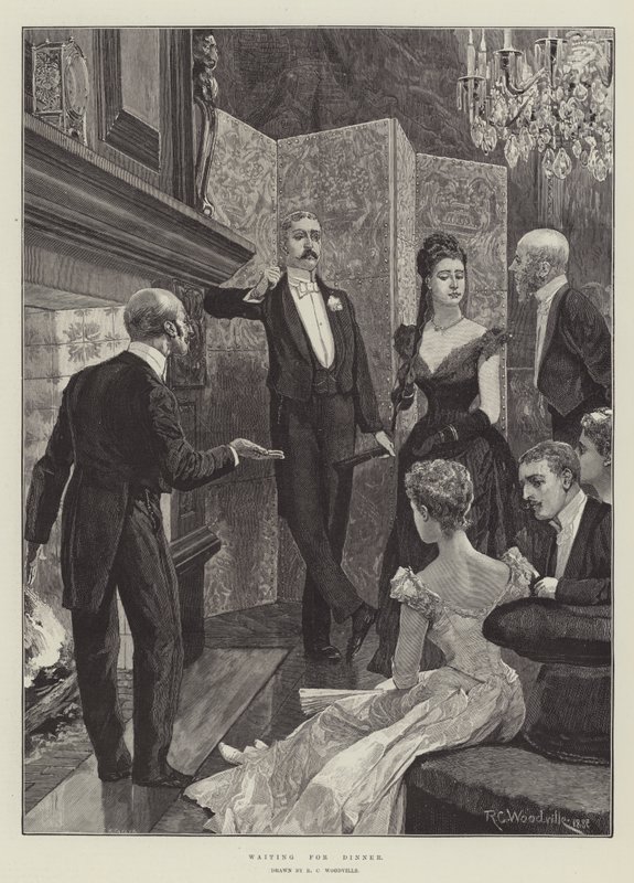 Warten auf das Abendessen von Richard Caton Woodville junior