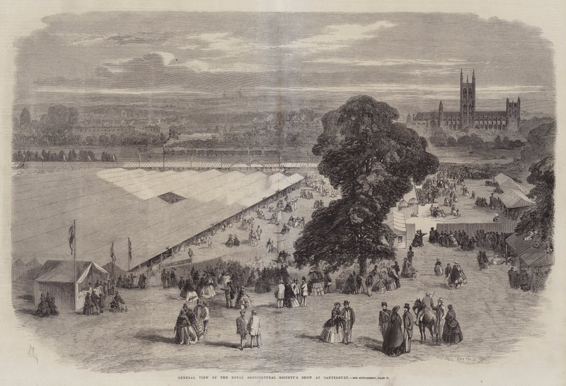 Gesamtansicht der Ausstellung der Royal Agricultural Society in Canterbury von Richard Principal Leitch
