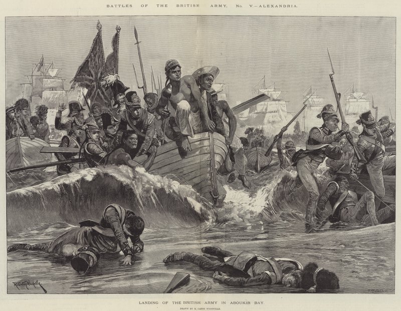 Schlachten der britischen Armee, Alexandria (Gravur) von Richard Caton II (after) Woodville