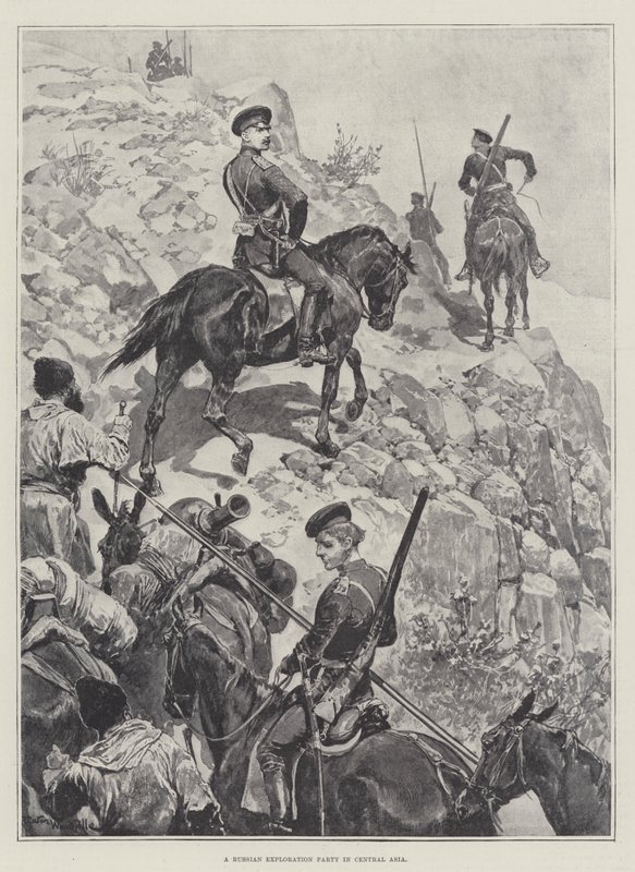 Eine russische Expedition in Zentralasien von Richard Caton Woodville junior