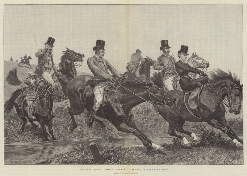 Erbjäger, drei Generationen von Richard Caton Woodville junior