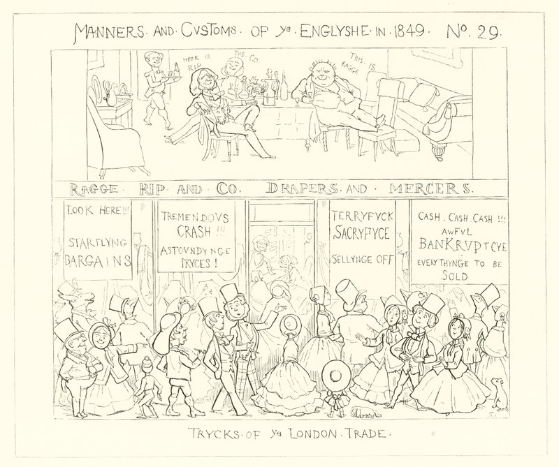 1849, Tricks des Londoner Handels von Richard Doyle