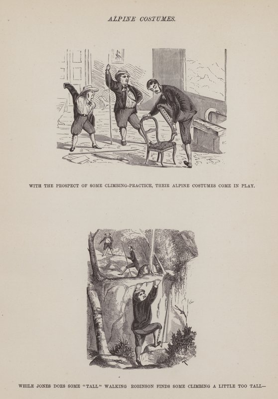 Seite aus Die amerikanische Tour von Messrs Brown, Jones und Robinson von Richard Doyle