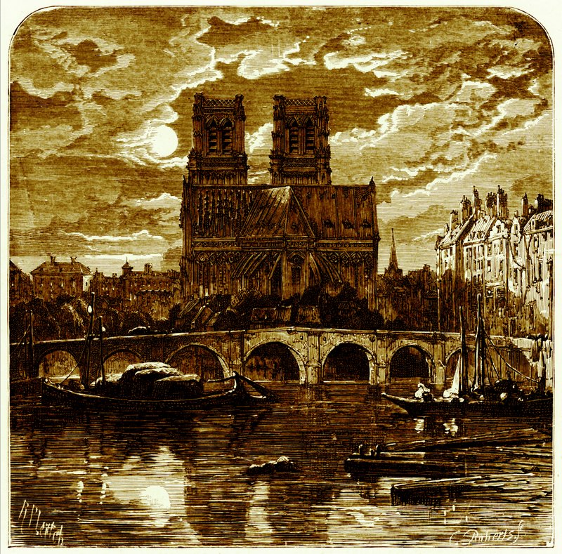 Kathedrale von Notre Dame, Illustration aus 