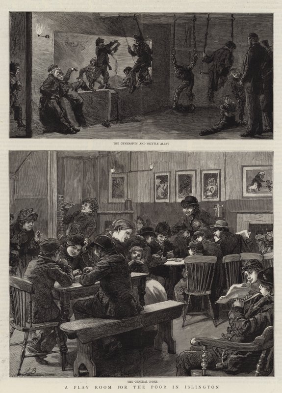 Ein Spielzimmer für die Armen in Islington von Robert Barnes